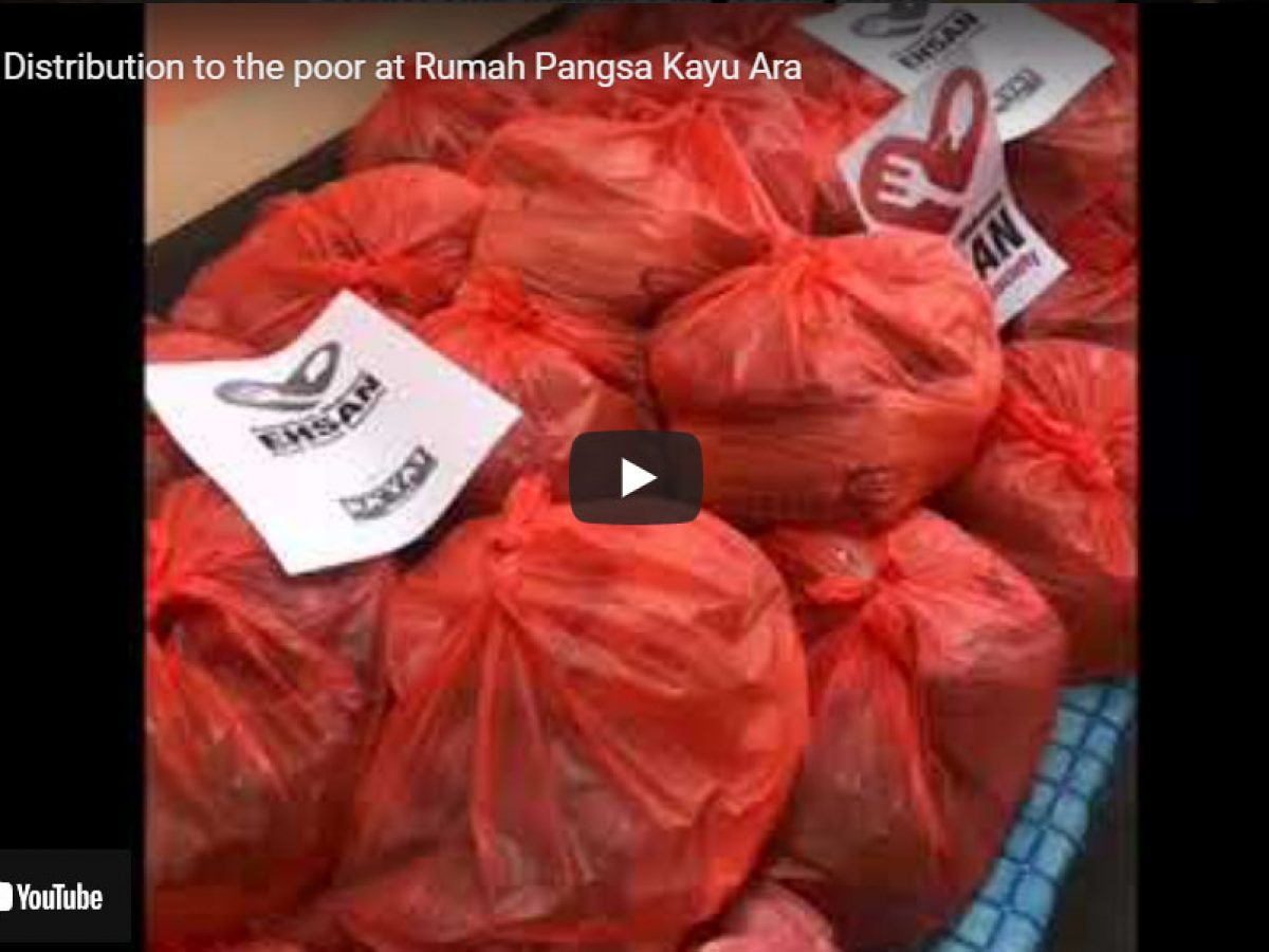 Food Distribution to the poor at Rumah Pangsa Kayu Ara