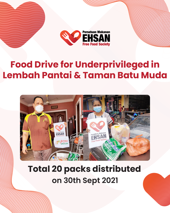 25 October 2021 - Food Packs for Community in Lembah Pantai and Taman Batu Muda