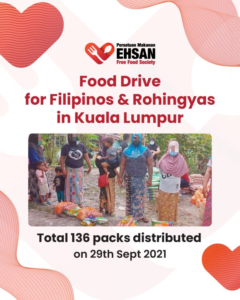 25 October 2021 - Food Packs for Sabahan Filipinos and Rohingyas in KL